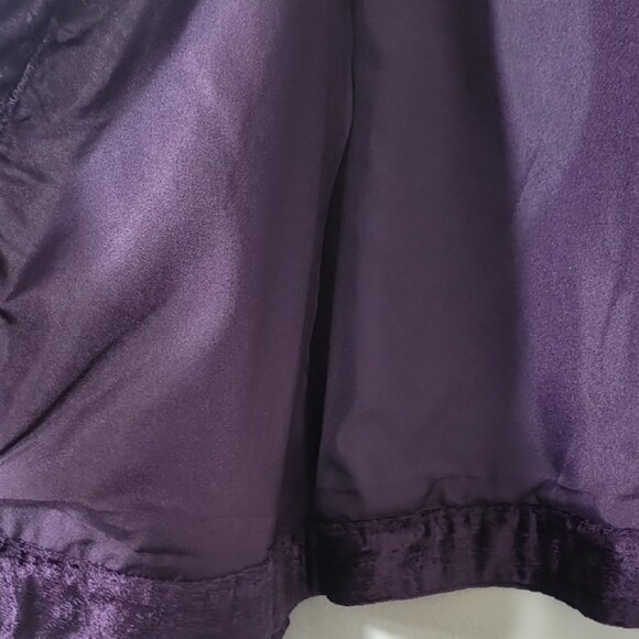 Vintage Chicos Beaded Embroidered Open Jacket Size L Purple Velvet Artsy Stateme - Picture 13 of 16